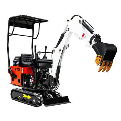Azul amarelo Hightop de 0.8 toneladas de Mini Excavator Customized Color Red do motor diesel