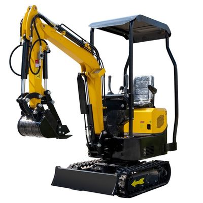 O balanço 1000kg Mini Excavator With Back Cover pequeno Hightop do crescimento abriu