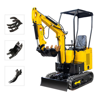 1200kg Japão Motor Crawler Mini Excavator Três cilindros A água arrefecida