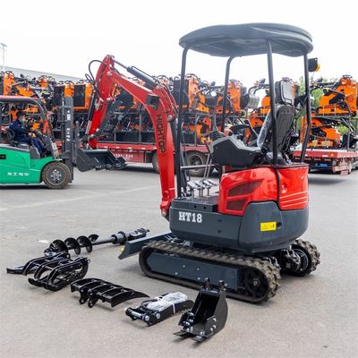 Importação de motor de marca de 1800 kg mini escavadeira hidráulica com trilho retrátil