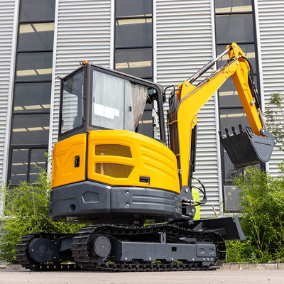 Sistema sensível à carga Excavadora compacta de rastreador com controle hidráulico do pé e design verdadeiramente sem cauda