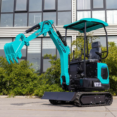 HT12 Mini escavadeira de topo alto para trabalhos de terra e construção de estradas