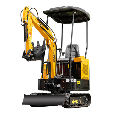 Mini escavadeira HT-15KS de 1 tonelada com capacidade de caçamba de 0,02m³
