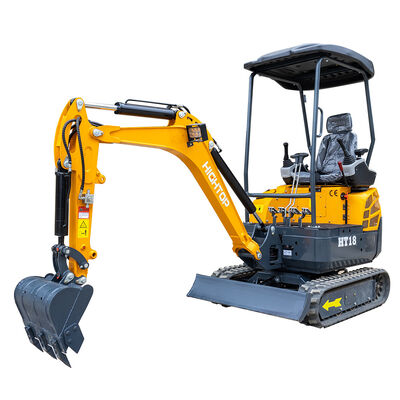 Mini-excavadora HT18L com 1310 kg de peso operacional para tarefas de construção versáteis